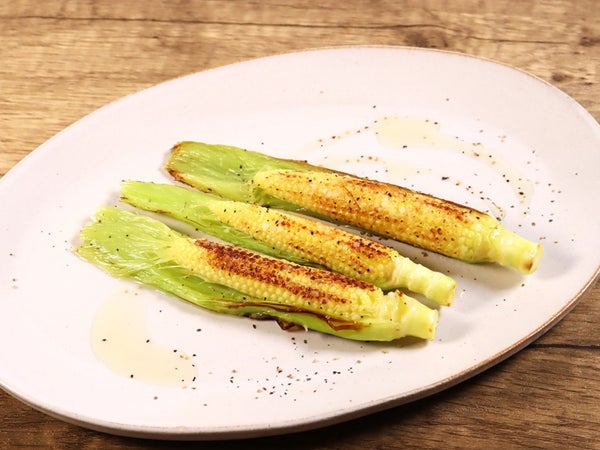 皮付きヤングコーンのソテー